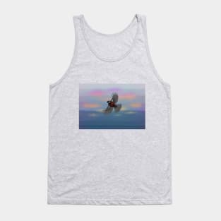 Flying bird in the sky Tank Top